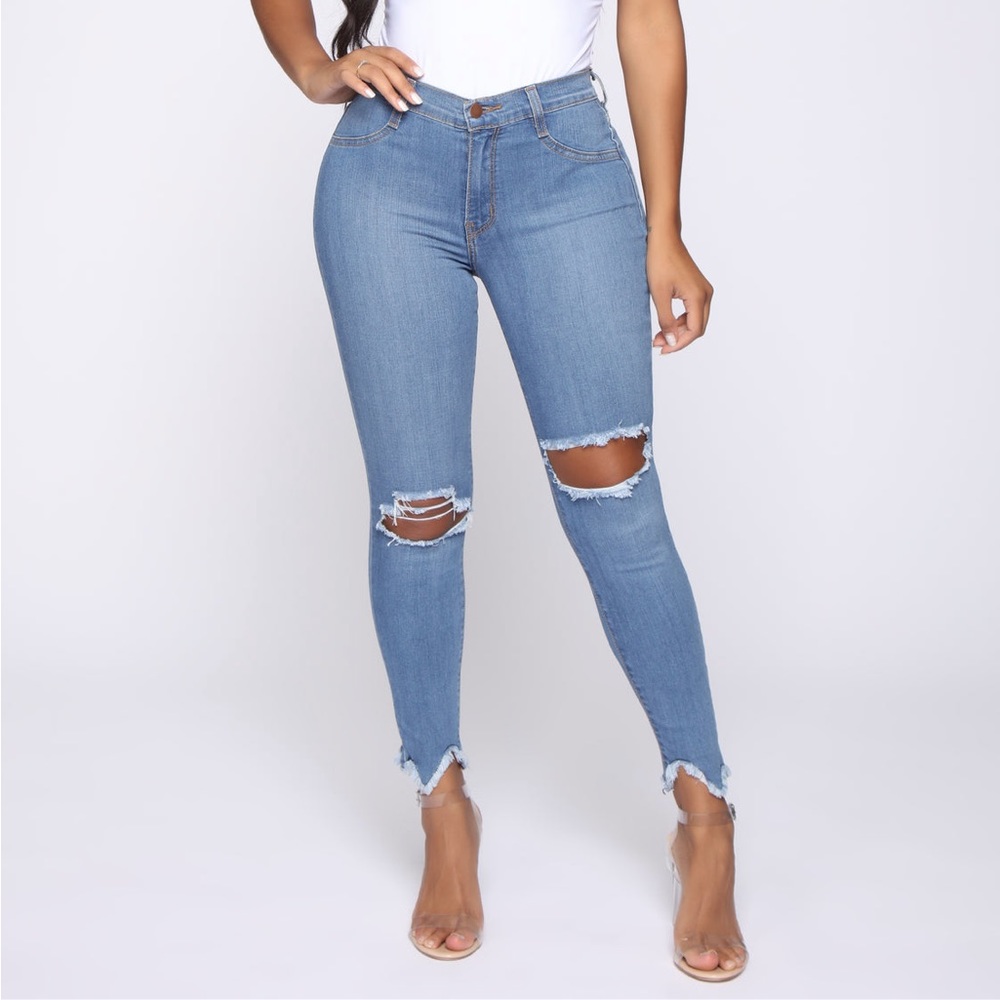 Medium Blue Wash Jeans